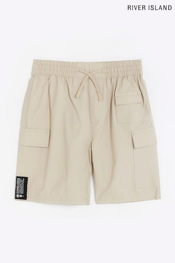 River Island Natural Cargo Boys Shorts (334914) | £16 - £24