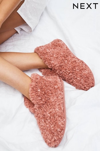 Pink Recycled Faux Fur Cosy Boot Slippers (335451) | £18