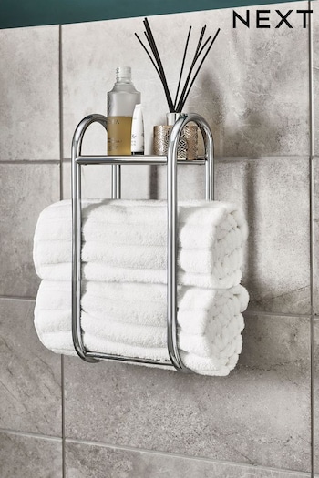Chrome Chrome Oslo Shelving and Towel Store Shelf and Towel Rack (335511) | £60