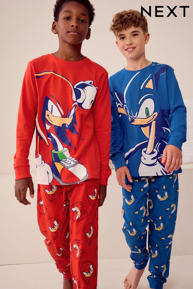 Boys sonic the hedgehog pajamas online