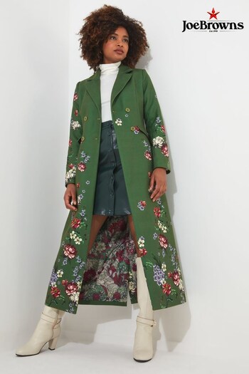Joe Browns Green Elegantly Floral Coat (335585) | £135