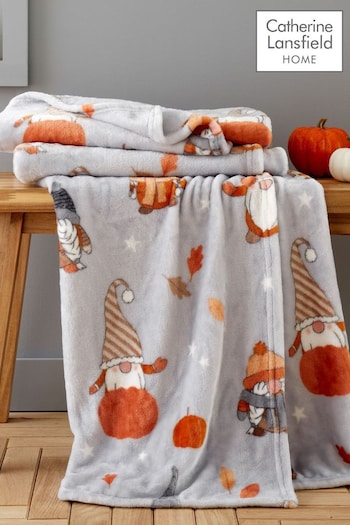 Catherine Lansfield Red Christmas Gonks Cosy and Warm Fleece Throw (335751) | £16