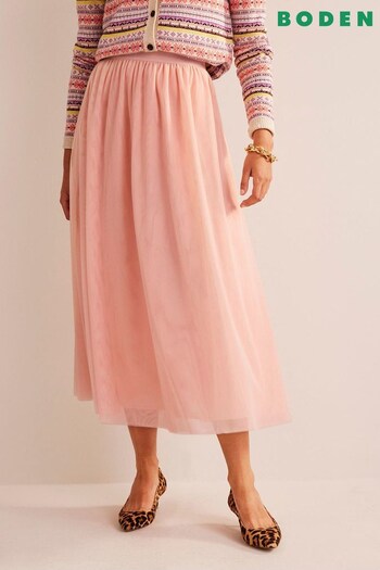Boden Pink Tulle Full Midi Skirt (336155) | £85
