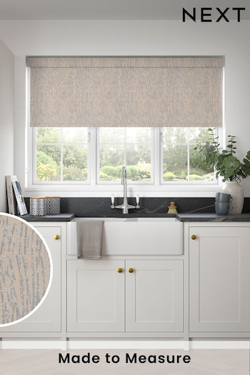 Oxford Blue Waves Made to Measure Roller Blind (336367) | £73