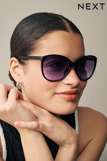 Black Cateye Pearls Sunglasses (336402) | £13