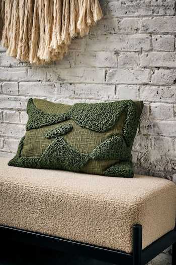 French Connection Olive Tangelo Tufted Cushion (336568) | £25