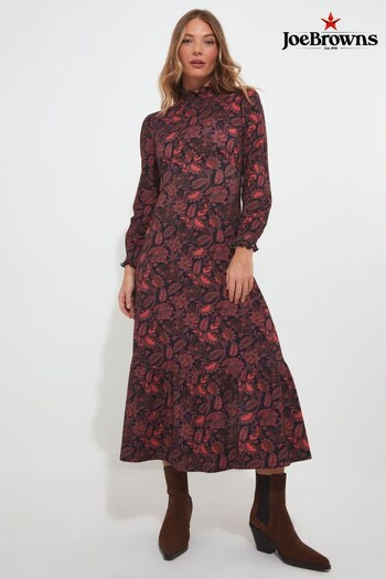 Joe Browns Red Priya Printed Jersey Dress (336590) | £60