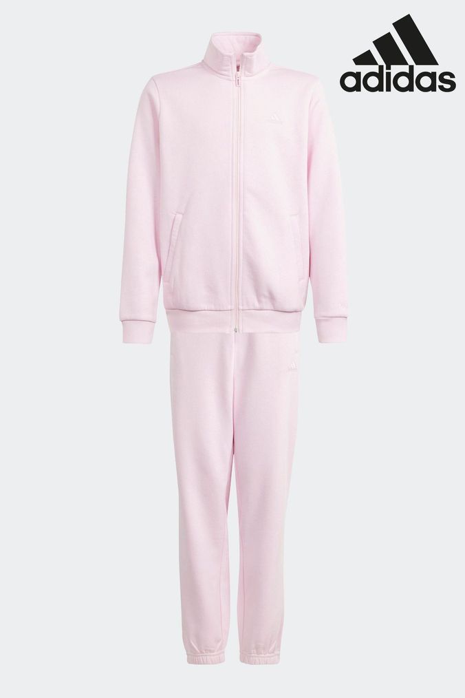 Baby pink adidas on sale tracksuit