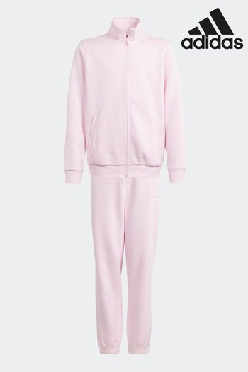 adidas Pink Kids logo-print Sportswear All Szn Graphic Tracksuit (336734) | £55