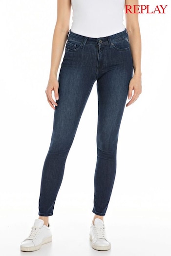 Replay Skinny Fit Luzien pleat-detail Jeans (336822) | £120