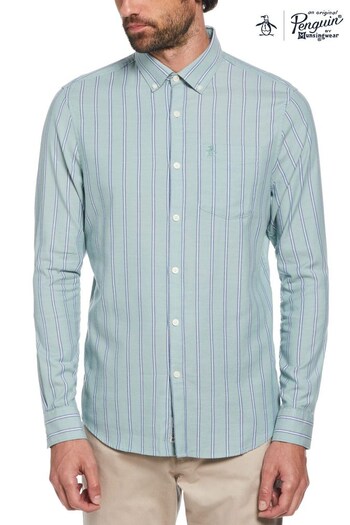 Original Penguin Blue Vertical Stripe Long Sleeve Shirt (336944) | £75