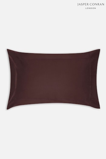 Jasper Conran London Brown Supima Satin 500 TC Pillowcase (337133) | £25