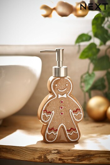 Brown Gingerbread Christmas Dispenser (337507) | £10