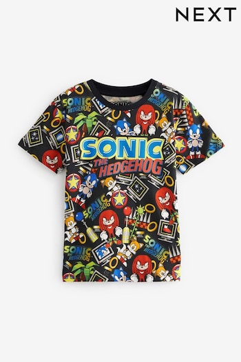 Multi Sonic The Hedgehog Short Sleeve T-Shirt (3-16yrs) (337557) | £13 - £16