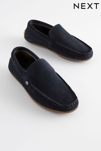 Navy Suede Loafers (337642) | £28 - £36