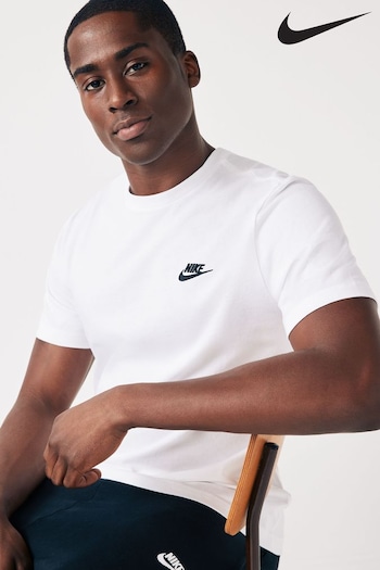 Nike Flyknit White Club T-Shirt (337666) | £23