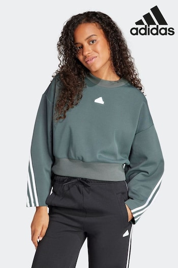adidas Green Sportswear Future Icons 3-Stripes Sweatshirt (337879) | £50
