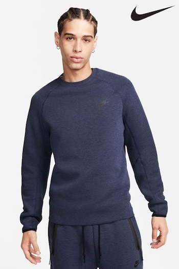 Nike Navy Tech Fleece Crew Sweatshirt (338114) | £100