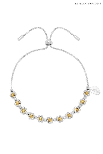 Estella Bartlett Silver Floral Daisy Chain Bracelet (338285) | £26