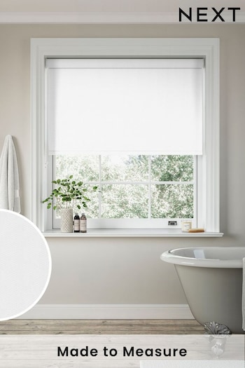 White Lowry Made to Measure Blackout Roller Blind (338696) | £73