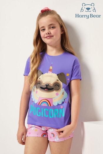 Harry Bear Purple Pug Animal Pyjamas (339333) | £16