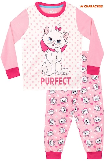 Character Pink Marie Aristocats Disney Printed Long Sleeve Pyjamas (339816) | £19