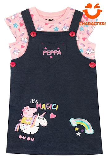 Character Grey/Pink Peppa Pig Dress (339844) | £17