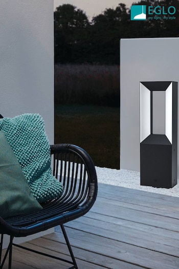 Eglo Black Riforano LED Linear Outdoor Post Light (340365) | £98