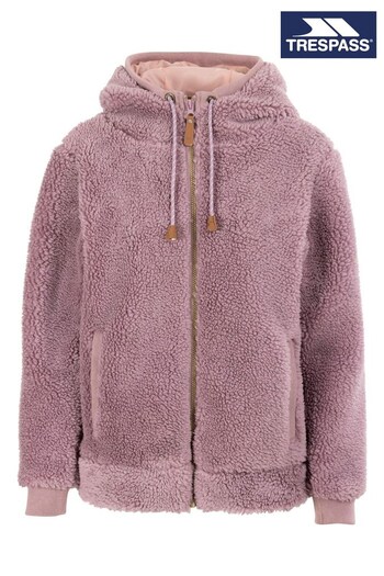 Trespass Pink Lavelle Faux Fur Hoodie (341104) | £40