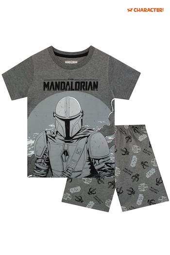 Character Grey Mandalorian Short Pyjamas (341415) | £19