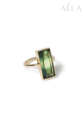 Aela Gold Tone Tourmaline Ring (341716) | £22.50