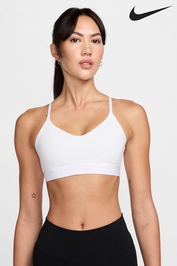 Nike White Indy Light Support Padded comparison Bra (341766) | £33