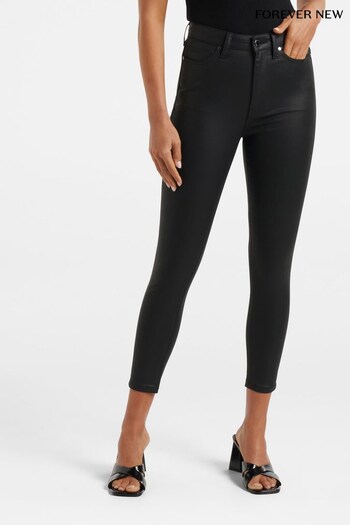 Forever New Black Bella Cropped High Rise Skinny Jeans (341864) | £65