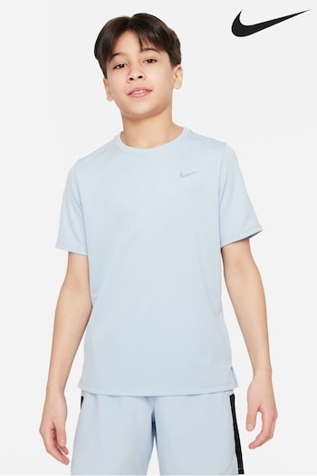 Nike kvinnor Pale Blue Dri-FIT Miler T-Shirt (341879) | £25