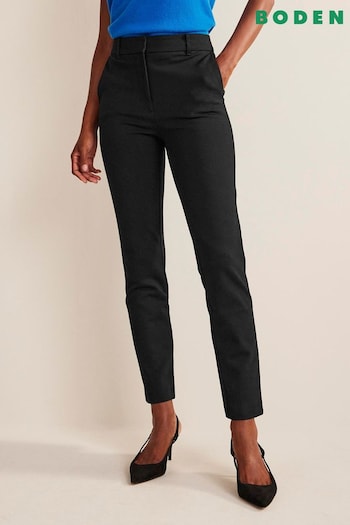 Boden Black Chrome Highgate Jersey Trousers (341929) | £75