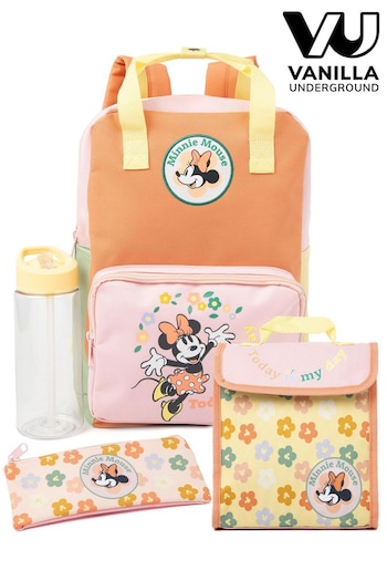 Vanilla Underground Pink Disney Girls Minnie Mouse 4 Piece Backpack Set (342055) | £33