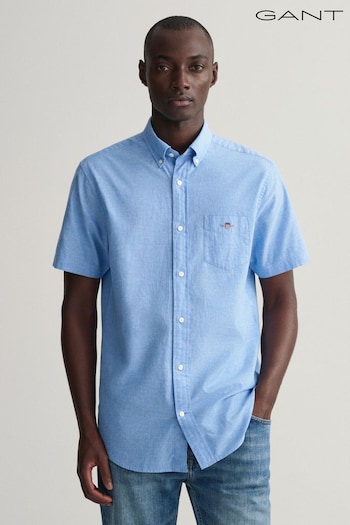 GANT Regular Fit Cotton Linen Shirt (342112) | £90