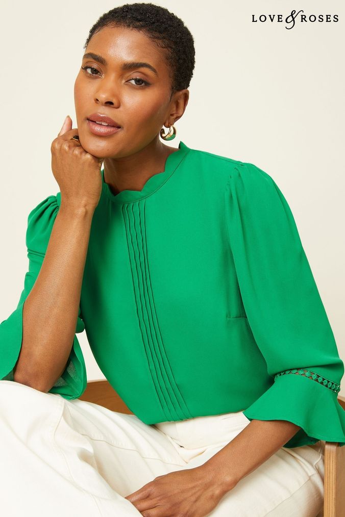 Green blouse cheap