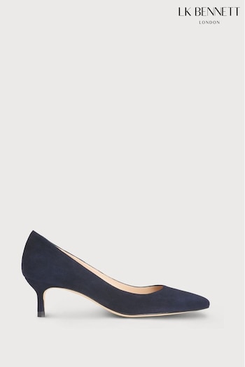 LK Bennett Blue Audrey Suede Court Shoes (342537) | £249