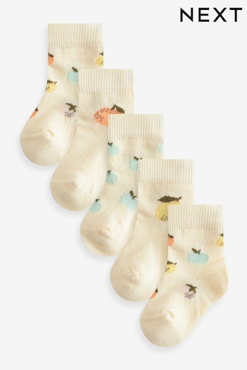 Cream Baby Socks 5 Pack (0mths-2yrs) (343322) | £6.50