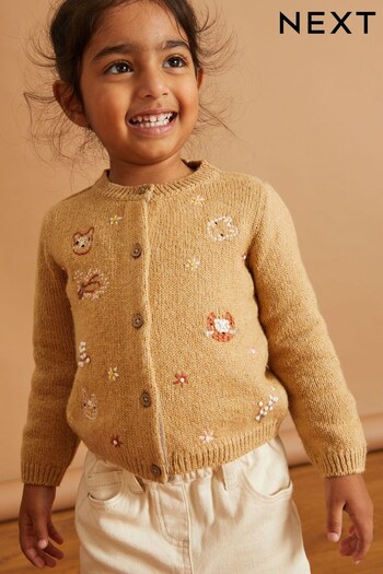 Neutral Character Embroidered Cardigan (3mths-7yrs) (343625) | £18 - £22