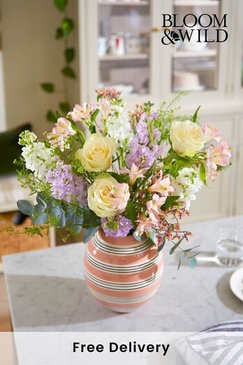 Bloom & Wild Pink and White The Hallie Letterbox Fresh Flower Bouquet (343710) | £30