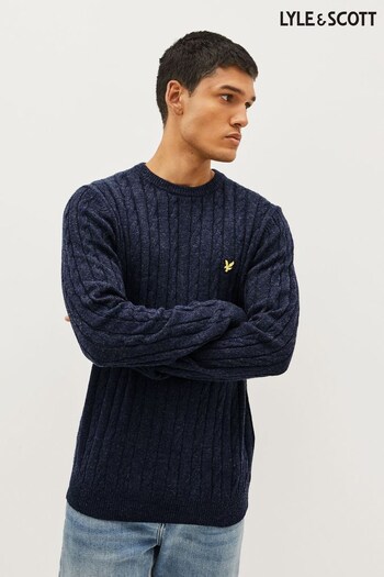 Lyle & Scott Cable Knitted Crew Neck Jumper (343840) | £90