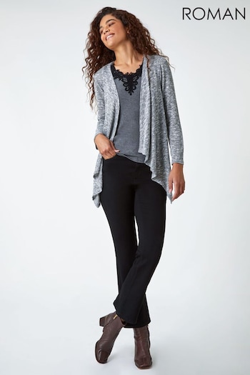 Roman Grey Soft Knit Cardigan & Top (344370) | £35