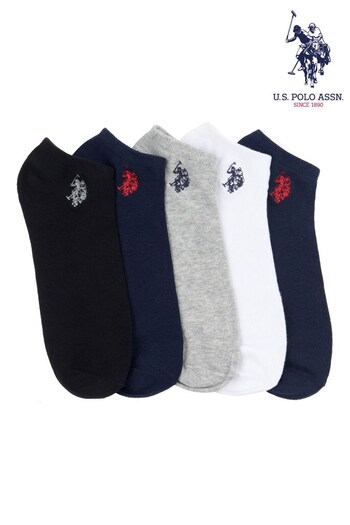 U.S. Polo Assn Blue Short Sport Socks 5 Packs (344461) | £20