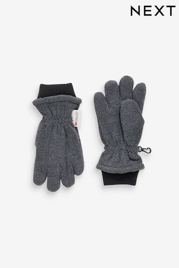 Charcoal Grey Fleece Gloves (3-16yrs) (344835) | £8 - £11