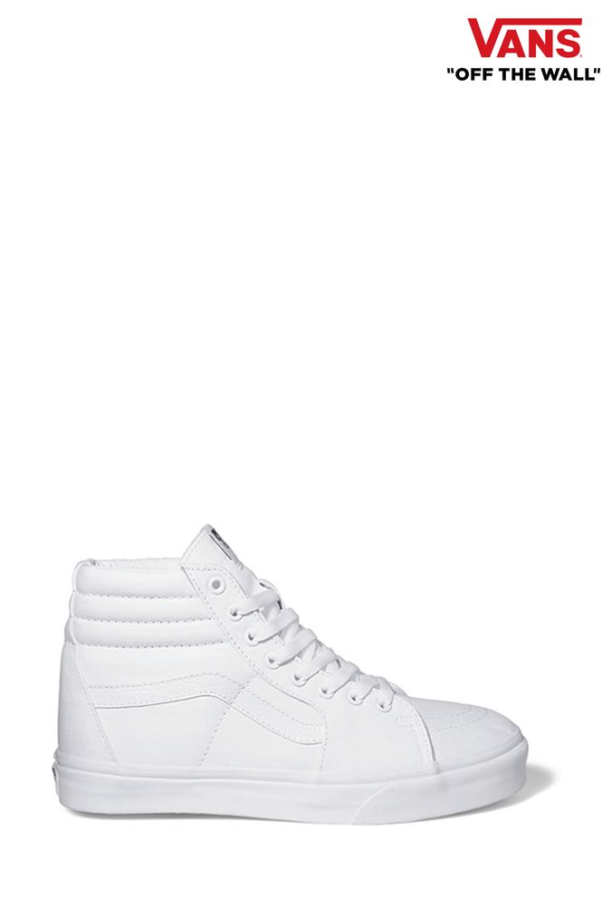 Plain white vans womens cheap