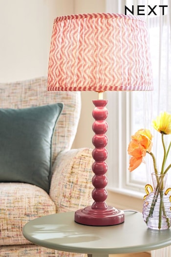 Pink Bobbin Table Lamp (345451) | £50