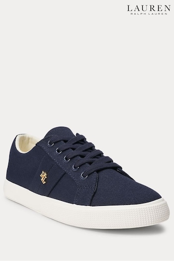 Lauren Ralph Lauren Navy Janson II Canvas Sneakers (345562) | £89