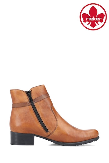 Rieker Womens Zipper Brown Boots (345589) | £80
